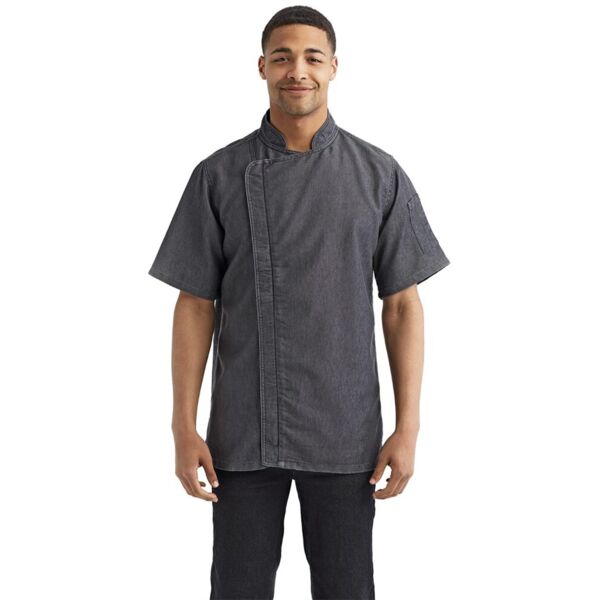 Unisex Zip-Close Short Sleeve Chef's Coat Thumbnail