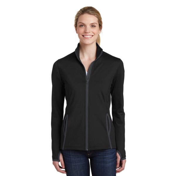 Women's Sport Wick ® Stretch Contrast Full Zip Jacket Thumbnail