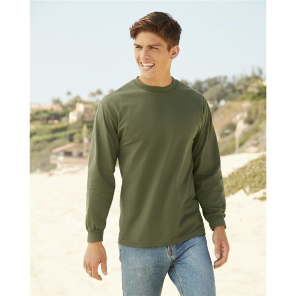 Unisex Heavyweight Cotton Long Sleeve Tee Thumbnail