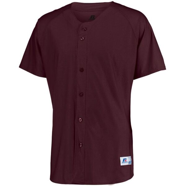 RAGLAN SLEEVE FAUX BUTTON FRONT JERSEY Thumbnail