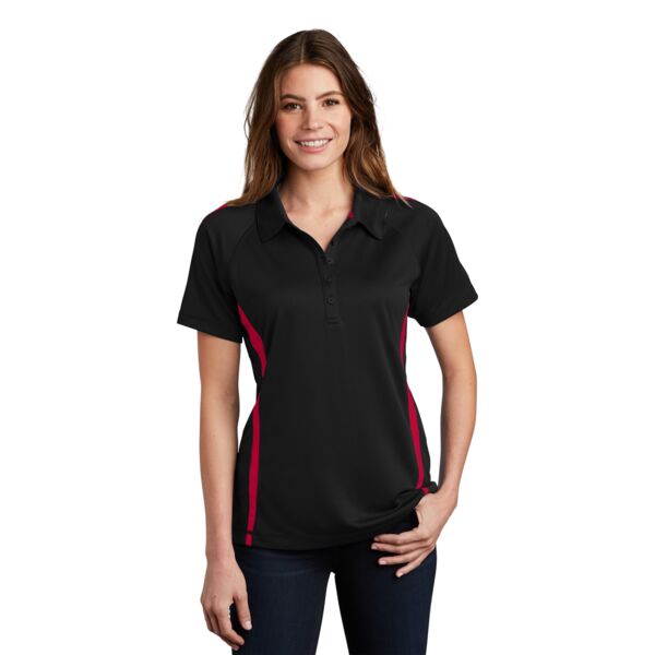Ladies PosiCharge Micro Mesh™ Colorblock Polo Thumbnail