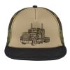 Flat Bill Snapback Trucker Cap Thumbnail