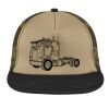 Flat Bill Snapback Trucker Cap Thumbnail
